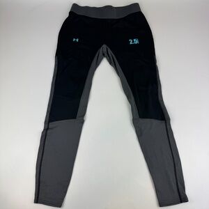 Under Armour Womens Size M Fitted 2.5 Basemap Thermal Waffle Leggings Pants